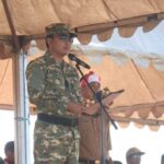 Bupati Luwu Utara Andi Abdullah Rahim, membacakan sambutan saat pelantikan Pegawai PPPK paruh waktu Pemerintah Kabupaten Luwu Utara