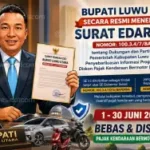 Optimalkan PAD, Bupati Lutra Keluarkan SE Dukungan Program Bebas dan Diskon Pajak Kendaraan 2026 a6662086-8090-444d-a46d-adbbfe8b2a7e